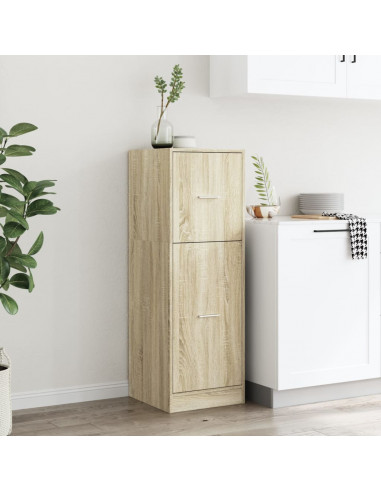 Armadietto da Farmacia Rovere Sonoma 40x41x118 cm in Truciolato