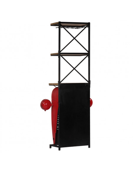 Cantinetta per Vini a Trattore 49x31x172 cm Massello di Mango