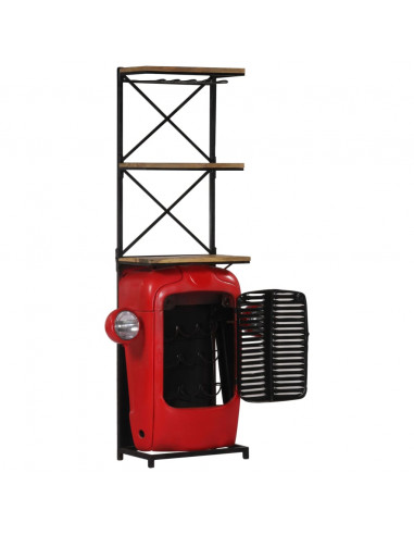 Cantinetta per Vini a Trattore 49x31x172 cm Massello di Mango