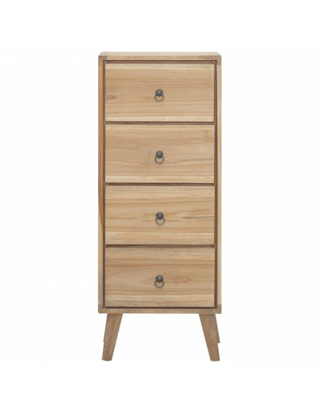 Cassettiera 40x30x100 cm in Legno Massello di Teak