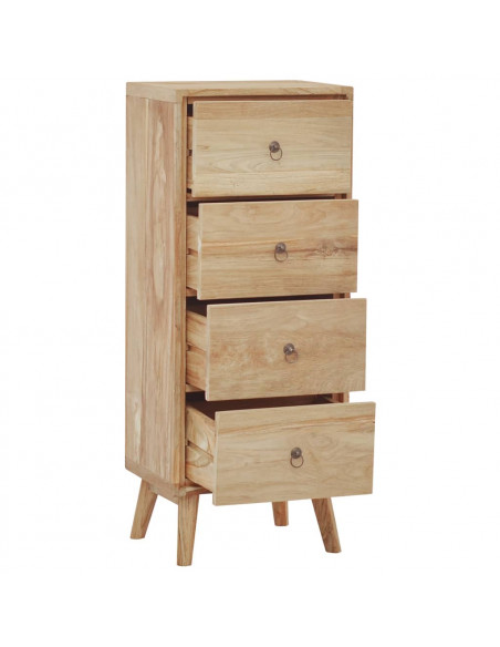 Cassettiera 40x30x100 cm in Legno Massello di Teak