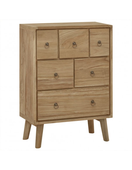 Cassettiera 56x30x80 cm in Legno Massello di Teak