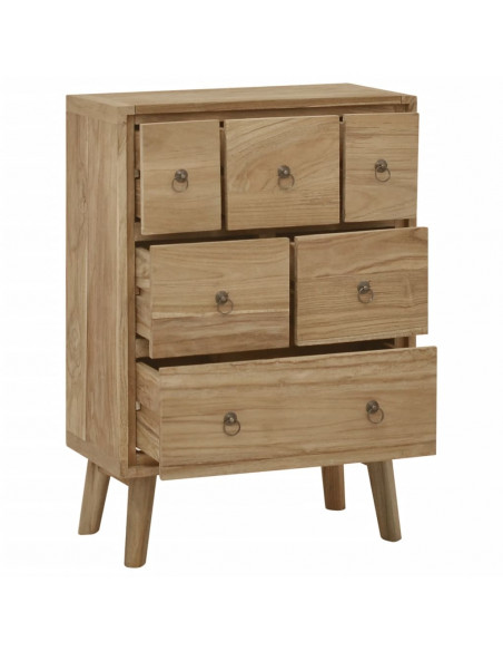 Cassettiera 56x30x80 cm in Legno Massello di Teak
