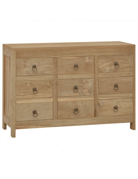 Cassettiera 80x30x55 cm in Legno Massello di Teak