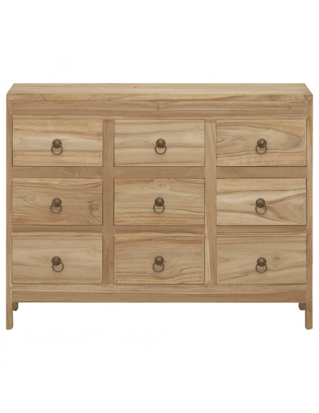 Cassettiera 80x30x55 cm in Legno Massello di Teak