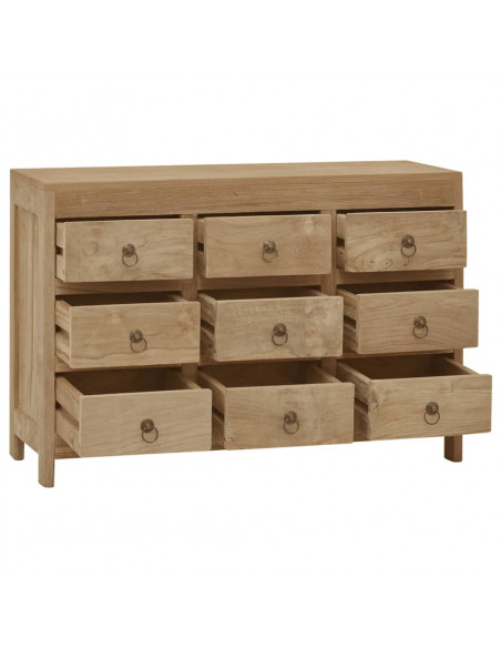 Cassettiera 80x30x55 cm in Legno Massello di Teak