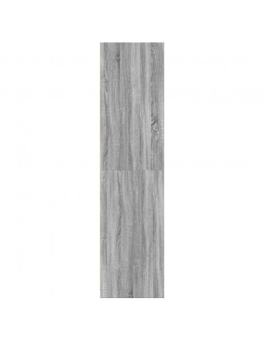 Armadio Grigio Sonoma 30x50x200 cm in Legno Multistrato