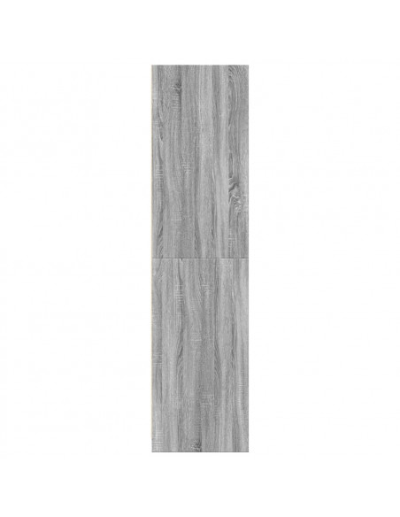Armadio Grigio Sonoma 30x50x200 cm in Legno Multistrato