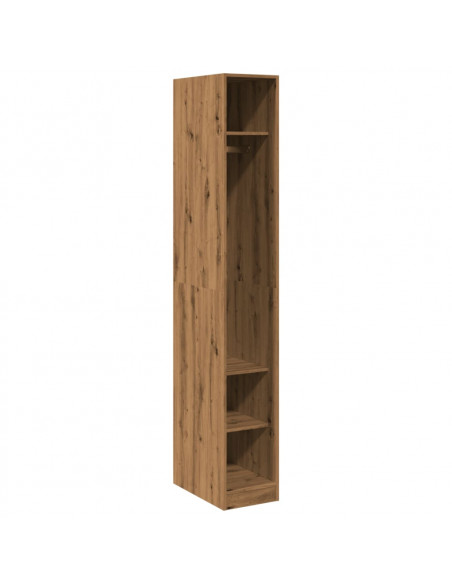 Armadio Rovere Artigianale 30x50x200 cm in Legno Multistrato