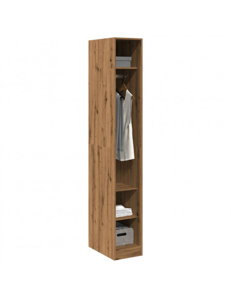 Armadio Rovere Artigianale 30x50x200 cm in Legno Multistrato