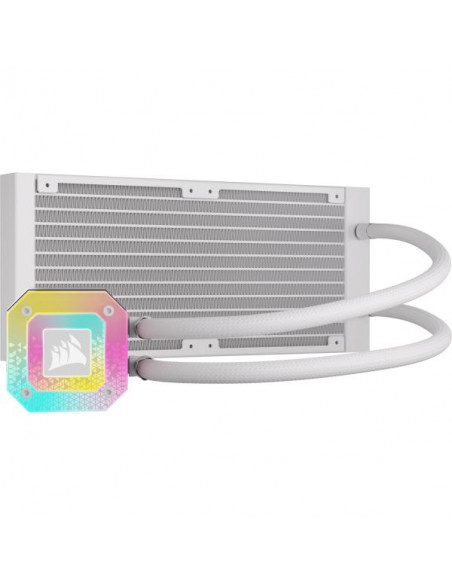 Corsair iCUE H100i Elite Capplix XT CPU Liquid Cooler Intel 1700/1200/2066 AMD AM4/sTRX4 Bianco