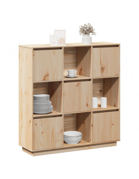 Credenza 110,5x35x117 cm in Legno Massello di Pino