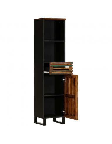 Credenza 38x34x160 cm in Legno Massello di Acacia