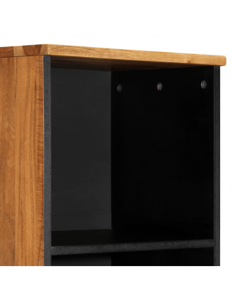 Credenza 38x34x160 cm in Legno Massello di Acacia