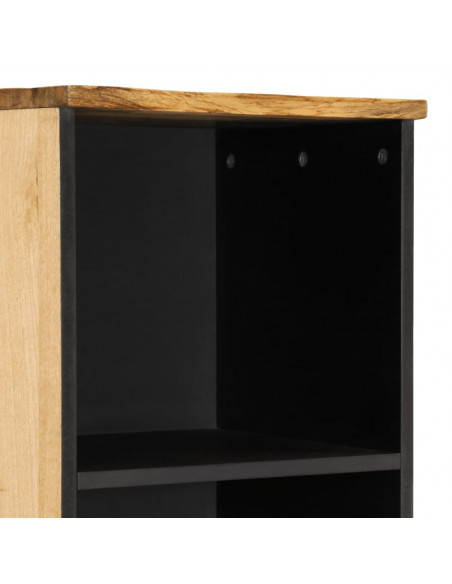 Credenza 38x34x160 cm in Legno Massello di Mango Grezzo