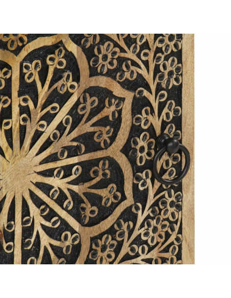 Credenza 40x33x110 cm in Legno Massello di Mango