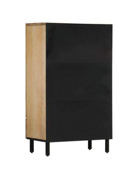 Credenza 60x33x110 cm in Legno Massello di Mango