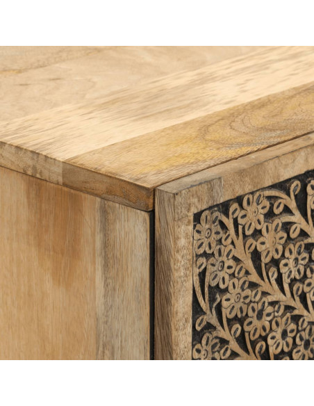 Credenza 60x33x110 cm in Legno Massello di Mango