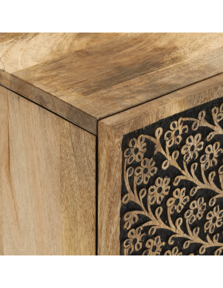Credenza 60x33x75 cm in Legno Massello di Mango