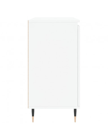 Credenza Bianca 104x35x70 cm in Legno Multistrato