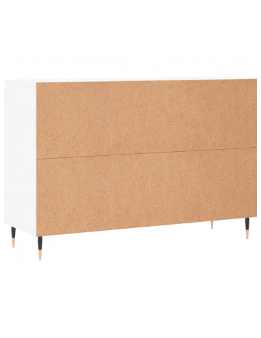 Credenza Bianca 104x35x70 cm in Legno Multistrato