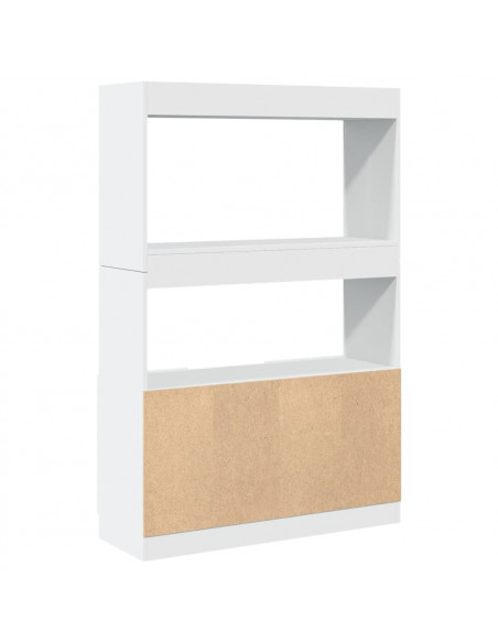 Credenza Bianca 92x33x140 cm in Truciolato