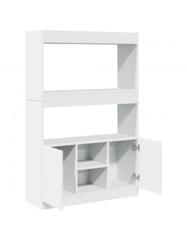 Credenza Bianca 92x33x140 cm in Truciolato