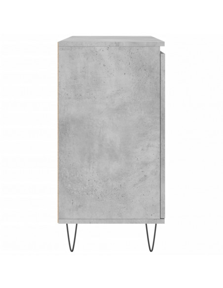 Credenza Grigio Cemento 104x35x70 cm in Legno Multistrato