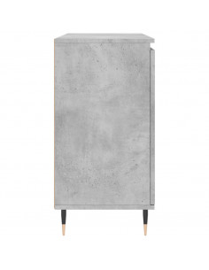 Credenza Grigio Cemento 104x35x70 cm in Legno Multistrato 2