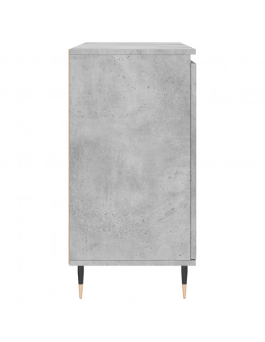Credenza Grigio Cemento 104x35x70 cm in Legno Multistrato