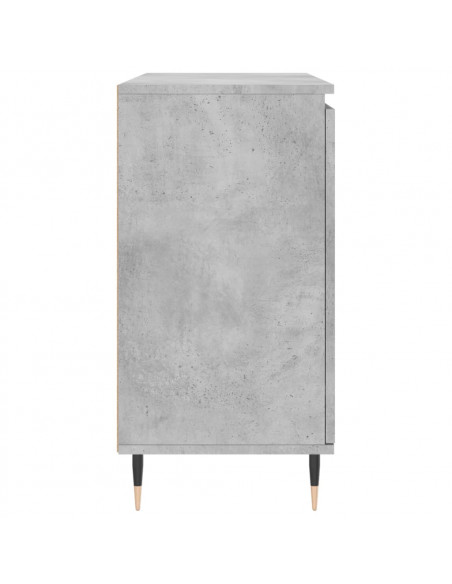 Credenza Grigio Cemento 104x35x70 cm in Legno Multistrato