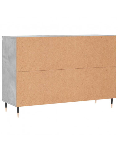 Credenza Grigio Cemento 104x35x70 cm in Legno Multistrato