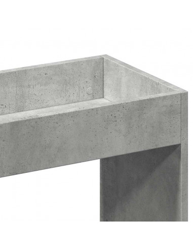 Credenza Grigio Cemento 92x33x140 cm in Legno Multistrato