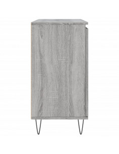 Credenza Grigio Sonoma 104x35x70 cm in Legno Multistrato 2