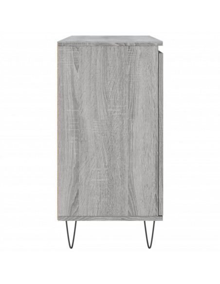 Credenza Grigio Sonoma 104x35x70 cm in Legno Multistrato