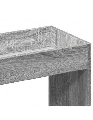 Credenza Grigio Sonoma 92x33x180 cm in Legno Multistrato