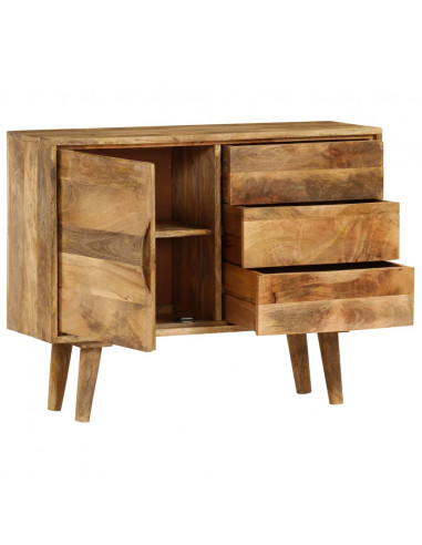 Credenza in Legno Massello di Mango 90x30x69 cm