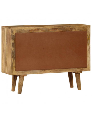 Credenza in Legno Massello di Mango 90x30x69 cm