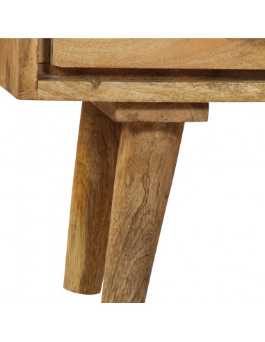 Credenza in Legno Massello di Mango 90x30x69 cm