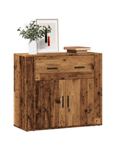 Credenza Legno Vecchio 80x33x70 cm in Truciolato