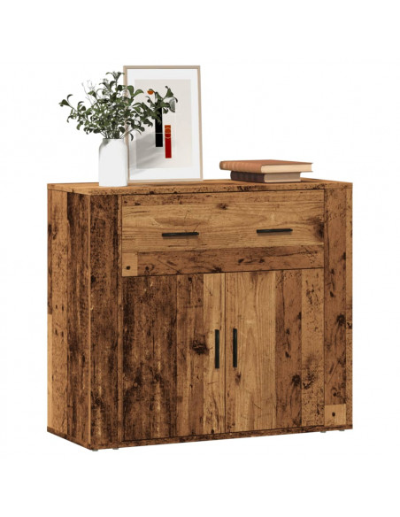 Credenza Legno Vecchio 80x33x70 cm in Truciolato