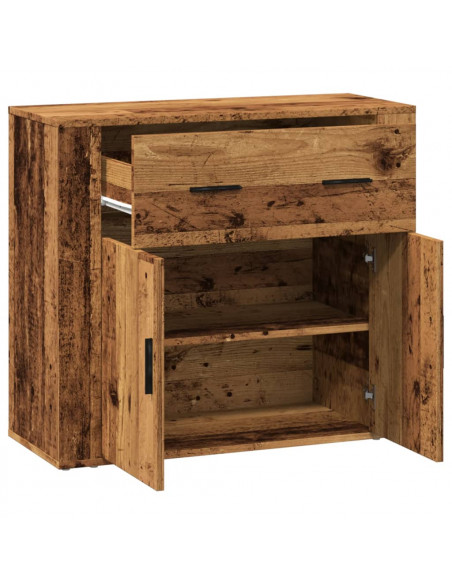Credenza Legno Vecchio 80x33x70 cm in Truciolato