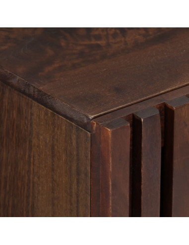 Credenza Marrone 90x34x75 cm in Legno Massello di Mango