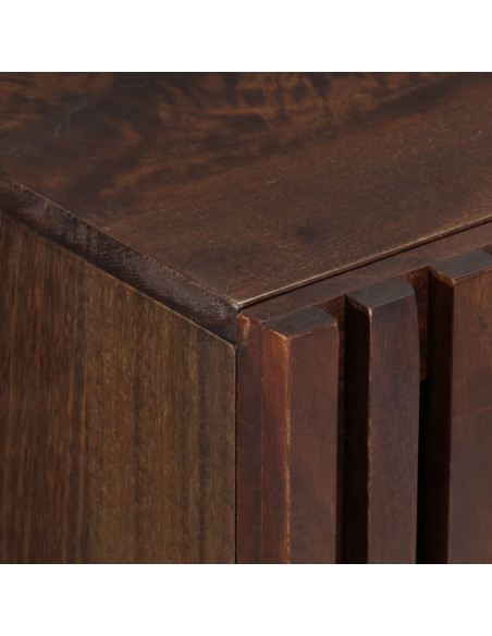 Credenza Marrone 90x34x75 cm in Legno Massello di Mango