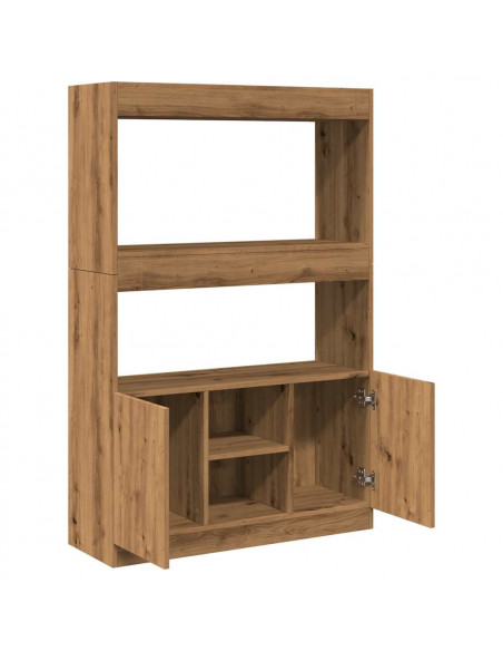 Credenza Rovere Artigianale 92x33x140 cm in Legno Multistrato