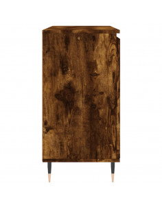Credenza Rovere Fumo 104x35x70 cm in Legno Multistrato 2