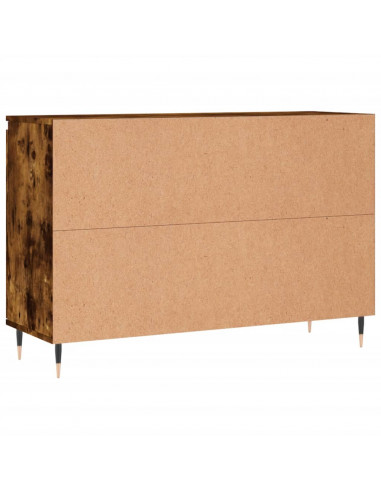 Credenza Rovere Fumo 104x35x70 cm in Legno Multistrato