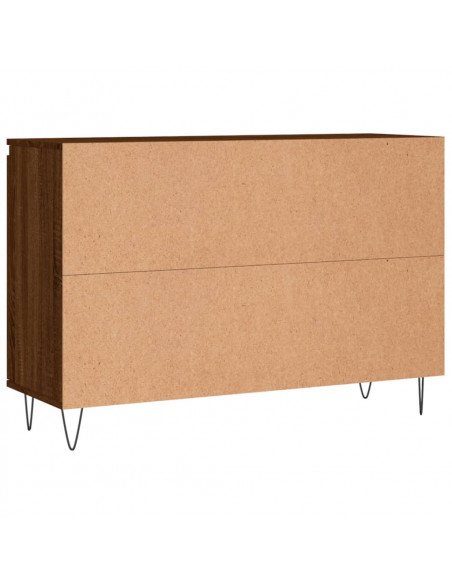 Credenza Rovere Marrone 104x35x70 cm in Legno Multistrato