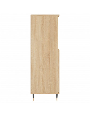 Credenza Rovere Sonoma 60x36x110 cm in Legno Multistrato