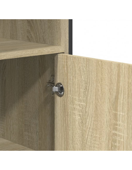 Credenza Rovere Sonoma 79,5x35,5x137,5 cm in Legno Multistrato